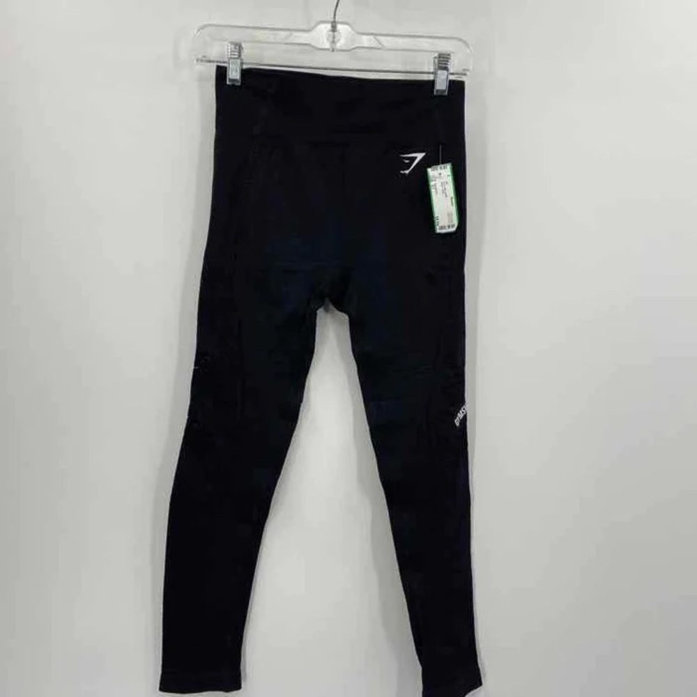 Gymshark Womens Small Seamless High Waisted Perforated‎ Legging Black